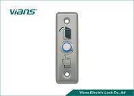 Bottone dell'uscita della porta dell'acciaio inossidabile con la luce del LED, commutatori di pulsante della porta 86 * 28mm