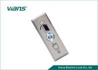 Bottone dell'uscita della porta dell'acciaio inossidabile con la luce del LED, commutatori di pulsante della porta 86 * 28mm