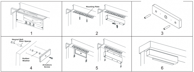 Doppio 600LBS che tiene la chiusura magnetica elettrica della forza per la porta del frigorifero 6