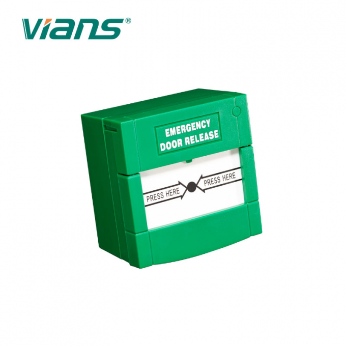 Commutatore urgente Resettable di vetro del bottone di rilascio della porta di sicurezza con la copertura 0